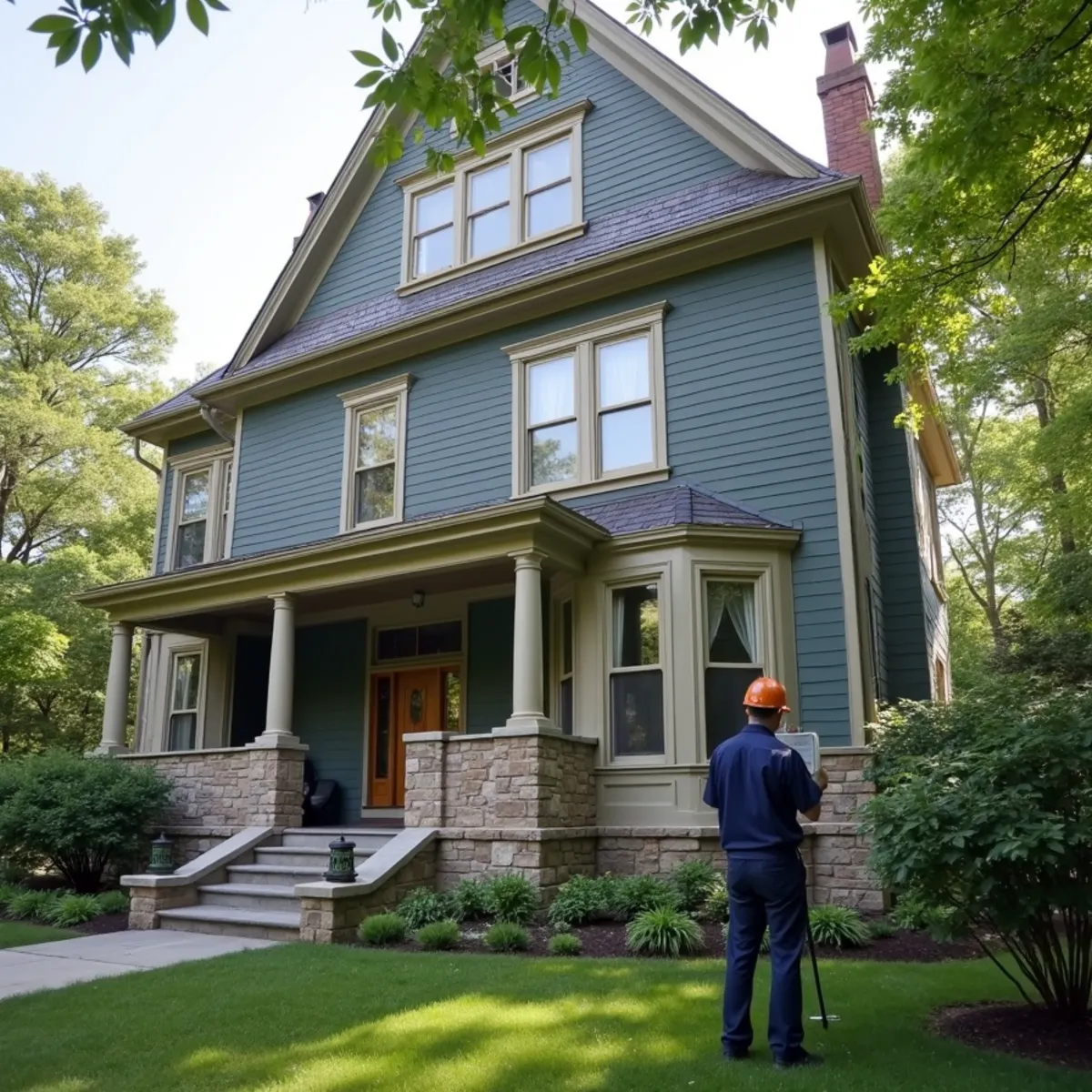 Historic Victorian home in Morristown NJ with radiator heating and ductless cooling