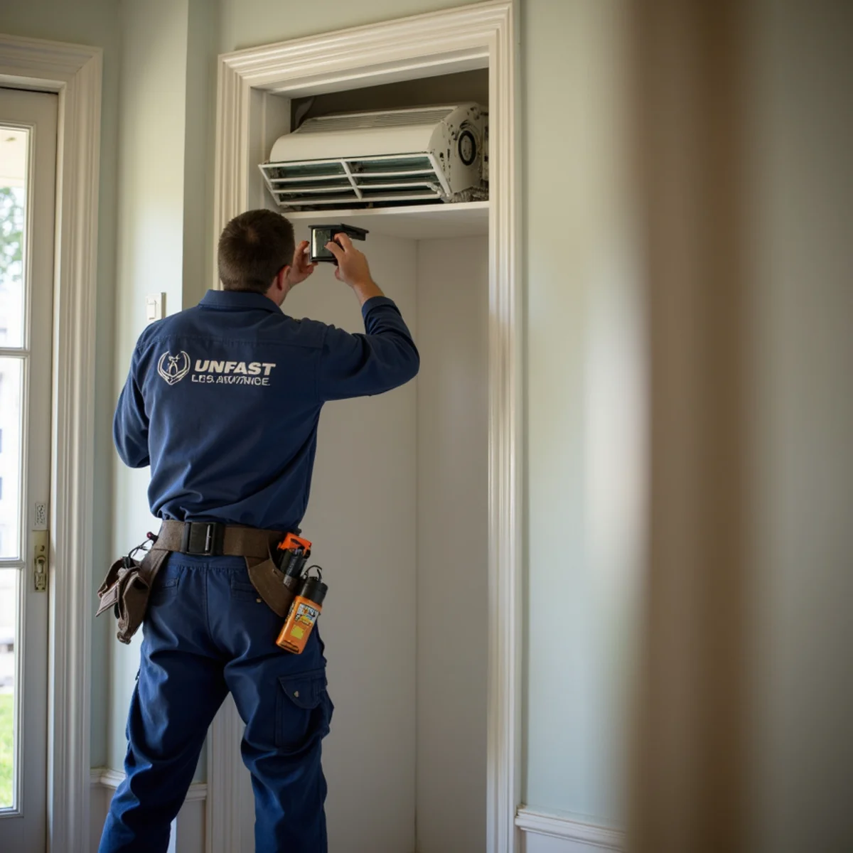 Discreet multi-zone ductless mini-split installation preserving interior plaster in Madison home